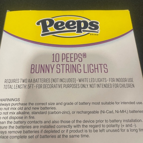 Peeps string lights Easter - Picture 3 of 4